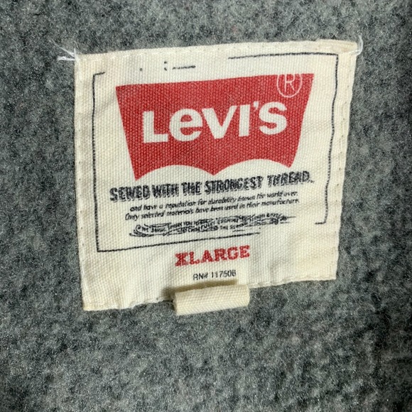 Levis Sweater Womens XL‎ Fits Large Cardigan Shacket Collared Pockets Comfort - Picture 2 of 12
